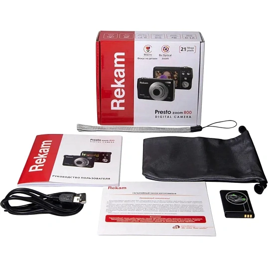 Фотоаппарат Rekam Presto Zoom 800 black