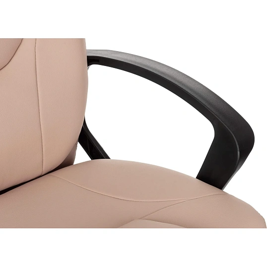 Кресло VB_EChair 668LT PU бежевый эко.кожа крестов. пластик