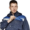 Костюм рабочий летний муж.Антей СОП син/вас (КПК) 44-46 (88-92)/182-188