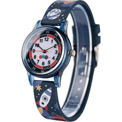 Умные часы ОйЗи детские наручные Учим время кварцевые Космос (ЧД1)