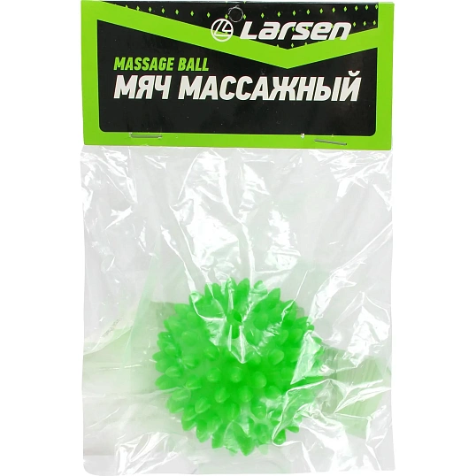 Мяч массажный Larsen SM-3 7 см зеленый, 233078