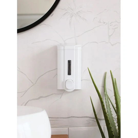 Дозатор для жидкого мыла Luscan Professional 1000мл белый пластик