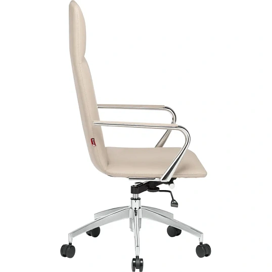 Кресло BN_Jl_EChair-593 TPU экокожа бежевый, алюминий