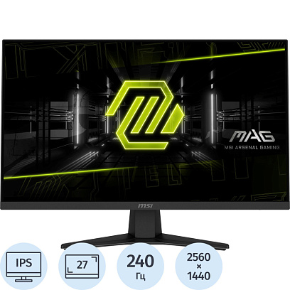 Монитор MSI MAG 274QF X24 27 16:9 WQHD(2560x1440) IPS HDMI DP,240Hz,Black