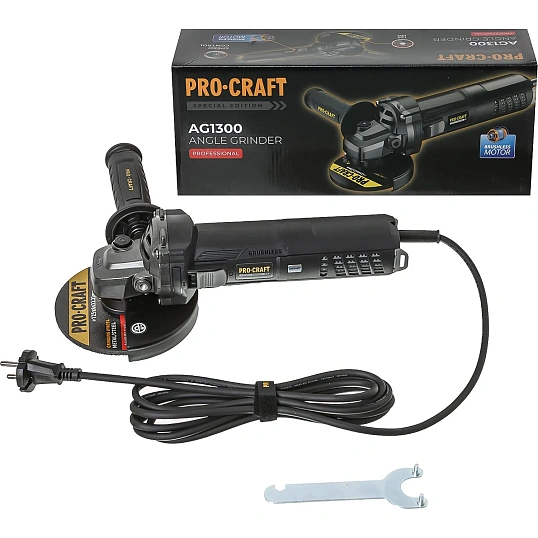 Шлифмашина угл.бесщет.AG1300 Procraft Professional 1300Вт,,AG1300