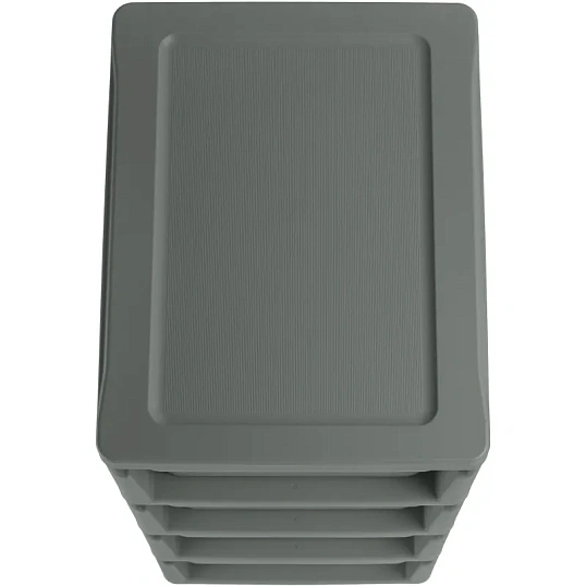 Комод BP_на колесах LUXE, 4 ящика, 300х385х690 мм (серый)