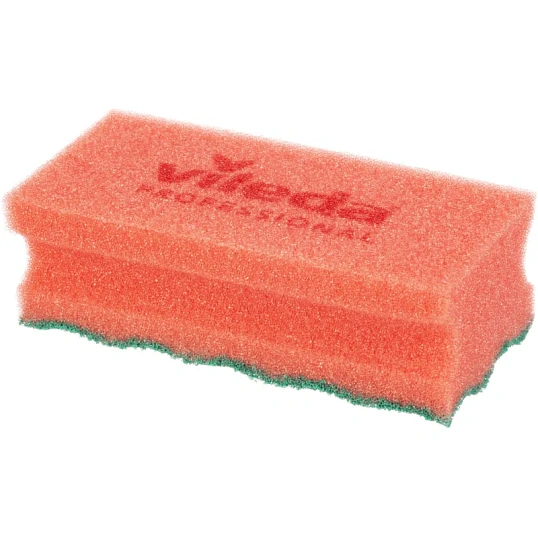 Губки для мытья посуды Vileda ПурАктив красная зелён абразив 10шт/уп 123116