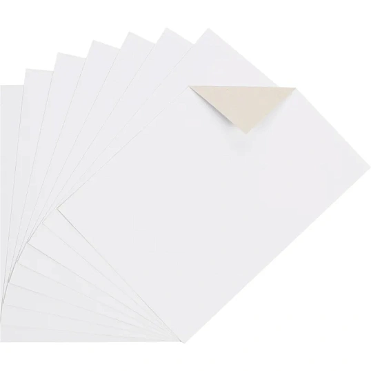 Картон белый  8л,А4 мелованный ColorPics в папке