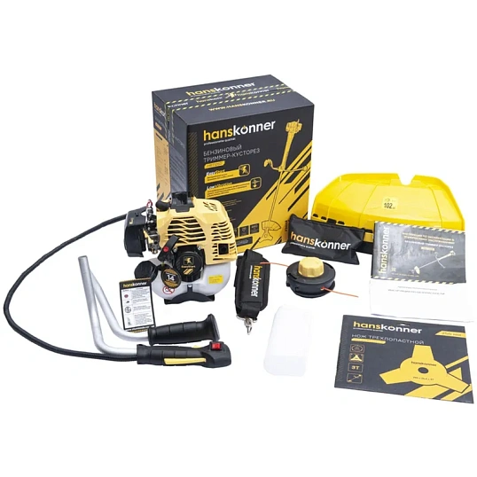 Триммер бензиновый Hanskonner HBT126D, 26 см3, 1,16 л.с