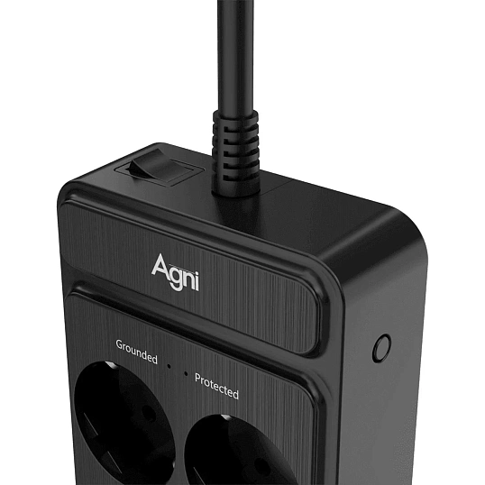 Сетевой фильтр AGNI 6р/5м,черный(TP-FS6E-5m-black)
