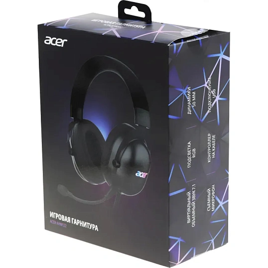 Гарнитура Acer AHW122 (ZL.HDSCC.01U) 2.1м/мониторные/USB/черный