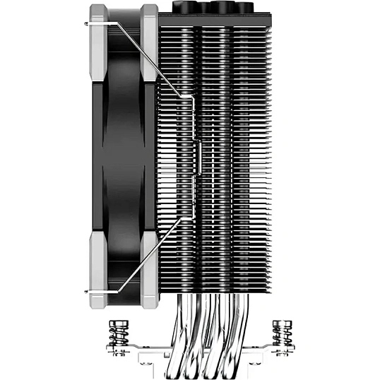 Кулер ID-Cooling SE-214-XT Basic AM5/AM4/1151/1200/1700 черный 4-pin 180W