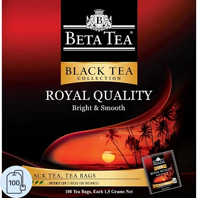 Чай Beta Tea Королевское качество черный 1,5гx100пак