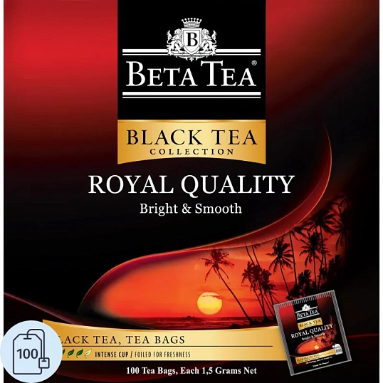 Чай Beta Tea Королевское качество черный 1,5гx100пак