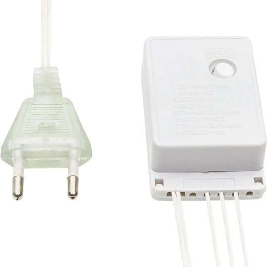 Гирлянда светодиодная  100LED Мульти 10 м,прозр ПВХ, с контр 304-029