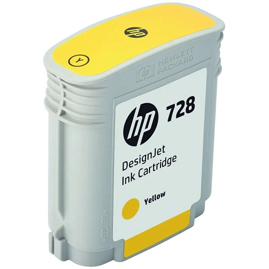 Картридж струйный HP 728 F9K15A жел. 300мл для DJ T730/T830