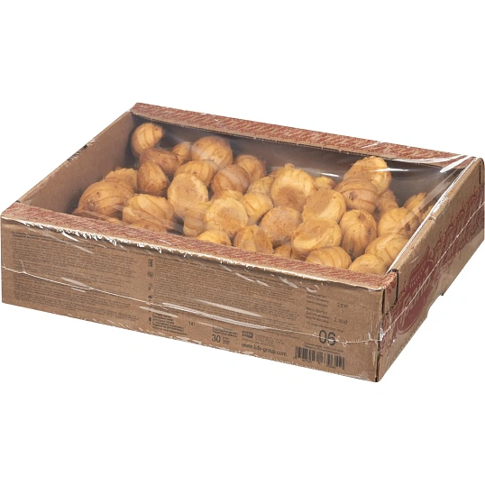 Печенье Грань Заварные Пышечки с начинкой вареная сгущенка, 2кг/уп (06)