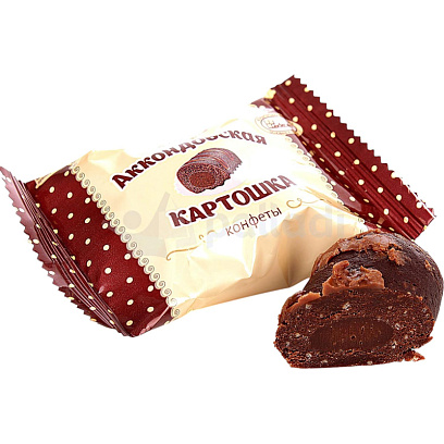 Конфеты шоколадные Аккондовская КАРТОШКА Акконд, 2 кг