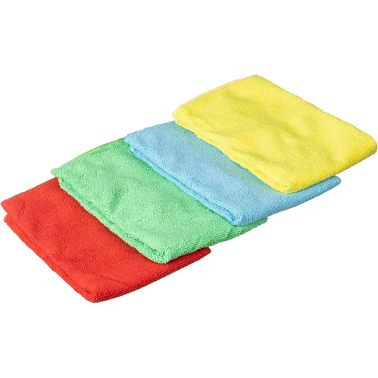 Салфетки хозяйственные Luscan из микрофибры универс 220г/м2 40х40см 4шт/уп