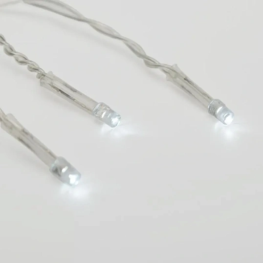 Гирлянда светодиодная Твинкл Лайт 6 метров, прозрач ПВХ, Белый 303-175