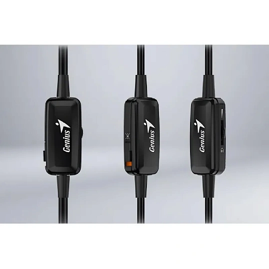 Гарнитура компьютерная Genius HS-220U,  кабель 2.4м., черный