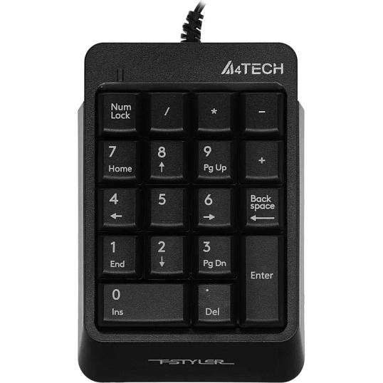 Клавиатура числовой блок A4Tech Fstyler FK13P черный USB slim