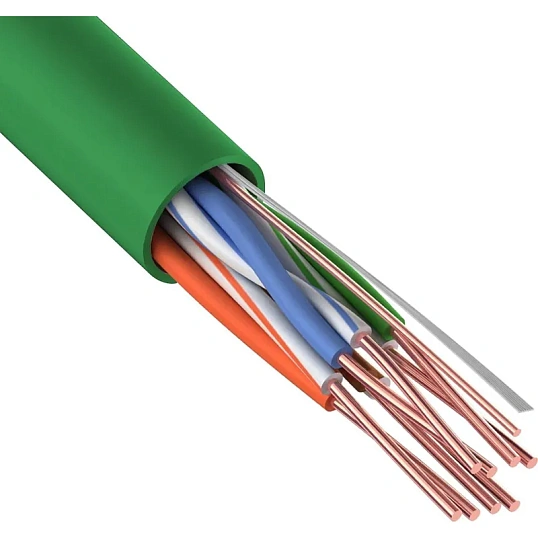 Кабель REXANT (01-0061) U/UTP, CAT5e, нг(А)-LSLTx,4х2х0,52мм,IND,SOLID,305м