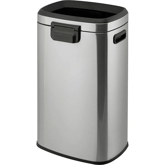 Контейнер для мусора (корзина) Luscan Prof 50л,матов.сталь, металл/пластик