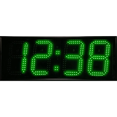 Часы электронные 418-G, цвет свечения зеленый 0,3Кд, 600x230x75мм