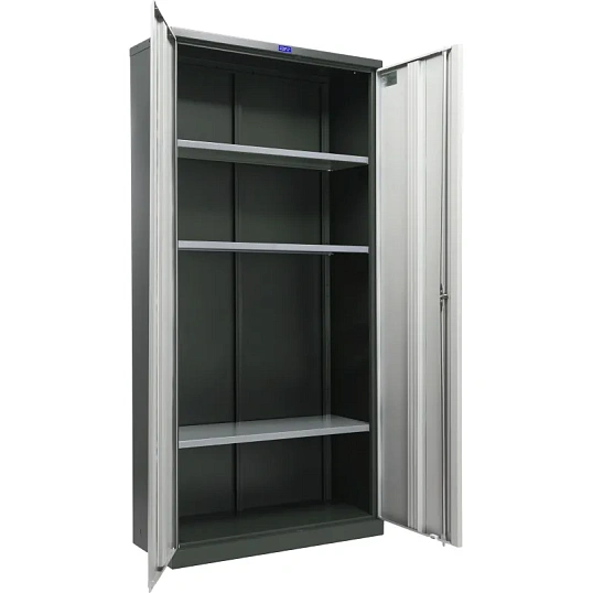 Шкаф для бумаг Cobalt Office 1891 антрацит/серый (R7043/7038) 915х458х1830