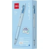 Ручка шариковая автомат. Deli LINEUM EQ150C-BL,пул.нак 0,7,син.гибрид,в асс