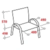 Конференц-кресло BN_TQ_Echair-807 VPU кожзам черный, хром
