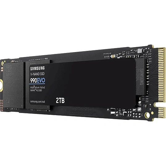 SSD накопитель Samsung 990 EVO 2Tb, M.2 2280, PCIe 4.0 x4, (MZ-V9E2T0BW)