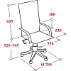 Кресло BN_U_Руководителя EChair CS-608Е кожа черная, пластик