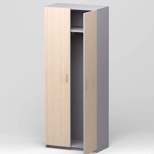 Шкаф SP Бюджет д/одежды 2555 (880,878) дуб ш.св/серый 1810(430/030)