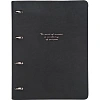 Тетрадь со сменным блоком А4,120л,Infolio Study,Quote,иск.кож,черный,N3823