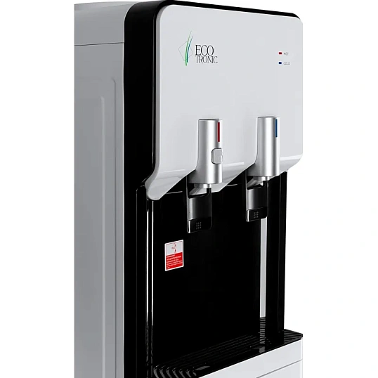 Кулер напольный ECOTRONIC M40-LCE white-black со шкафчиком