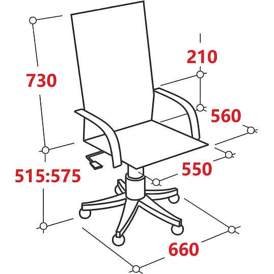 Кресло BN_SH_EChair-516 TPU кожзам бежевый, хром