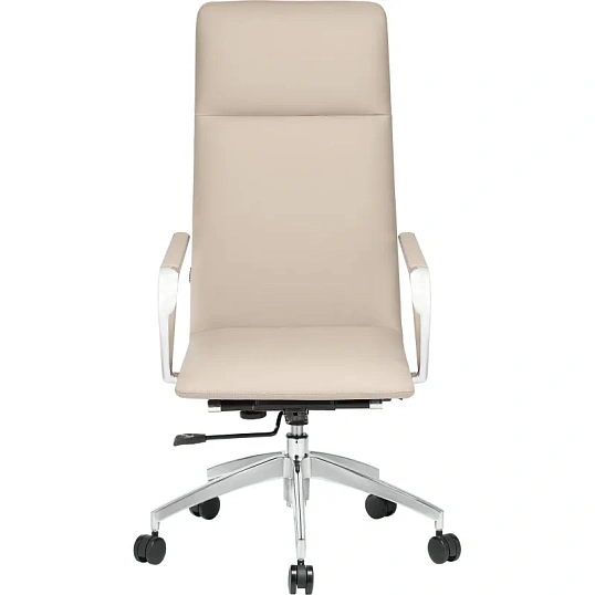 Кресло BN_Jl_EChair-593 TPU экокожа бежевый, алюминий