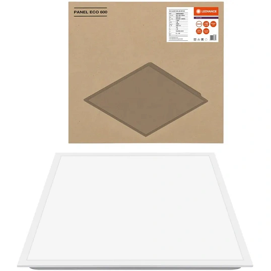 Светильник 36Вт 600х600 4000K IP40LEDVANCEECO CLASS Ин.цв 90 595x595