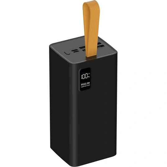 Внешний аккумулятор PERO PB09 50000 mAh,Li-Pol,output USB-C + 4USB-A,черный