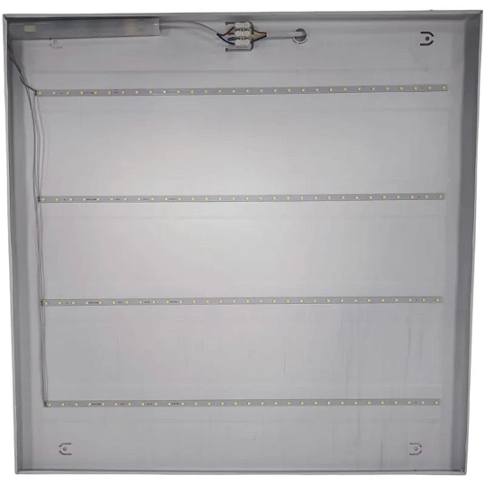 Светильник светодиодный ДВО 595х595х18 36Вт 4000К IP40 призм TOKOV ELECTRIC