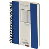 Ежедневник недатированный А5 AGENDA на спирали, синий, 128л 3-746/02