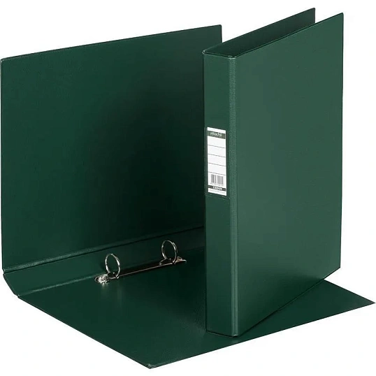 Папка на 2-х кольцах 35мм темно-зеленая Россия