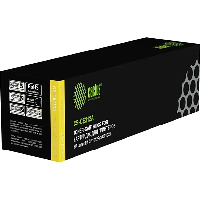 Картридж лазерный Cactus CS-CE312A CE312A жел. для HP CP1025/100, M275