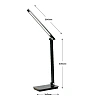Светильник Ultraflash UF-834 C02 черн (Led настол, 8Вт, 5 ССТ, ночник, Зар)