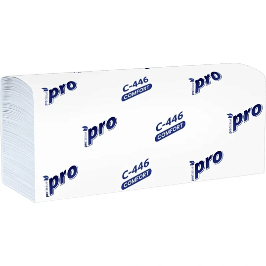 Полотенца бумажные Z слож PROtissue 1сл 200л 28пач/уп С446