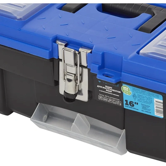 Ящик для инструментов TOPFORT PROF 16 с металлическим замком