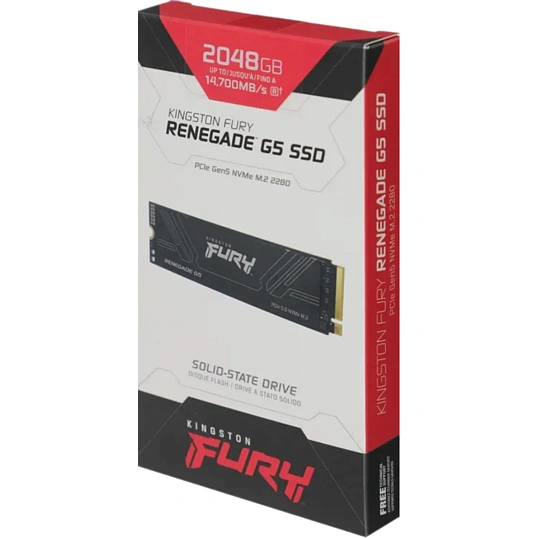 SSD накопитель Kingston PCIe 5.0 x4 2TB SFYR2S/2T0 Fury Renegade M.2 2280