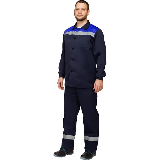 Костюм лет муж (куртка, пк) л16 с СОП син/вас 88-92/158-164